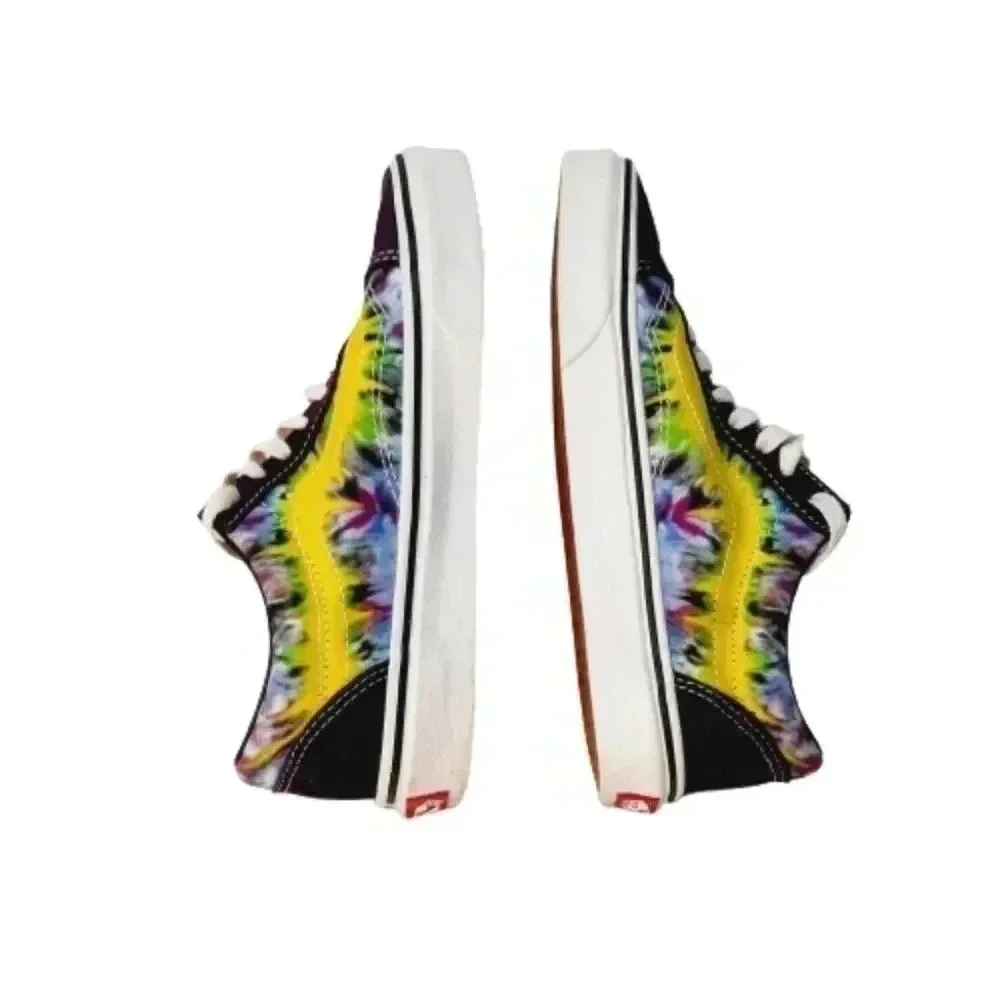 Vans Old Skool Tie Dye Sneakers Rainbow Stripe Mens 5 Womens 6.5 Unisex
